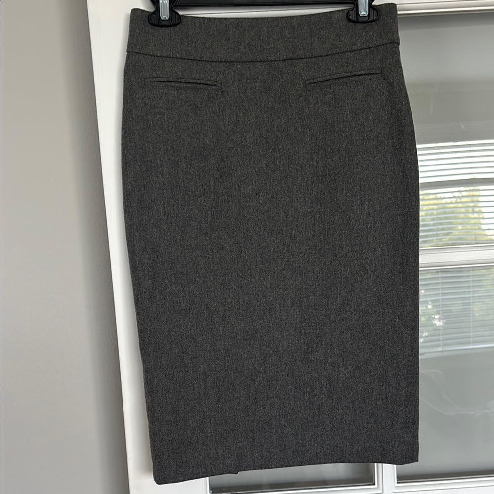 Pink Tartan Gray Knee-Length Pencil Skirt